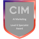 Specialist Award in AI Marketing — CIM rozeti